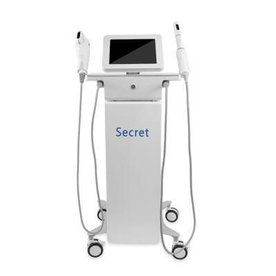 Portable 2 in 1 Hifu Beauty Device 2 Handles Cartridges Face Lifting Anti-Aging Therapy Machine Vaginal Tightening Rejuvenation Hifu