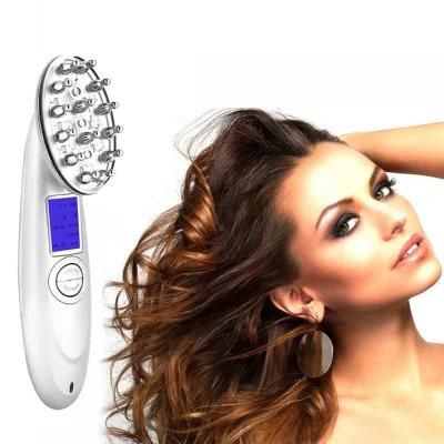 New Laser Treatment Comb Rechargeable USB Charging Vibrating Scalp Massage Hair Stop Loss Brush