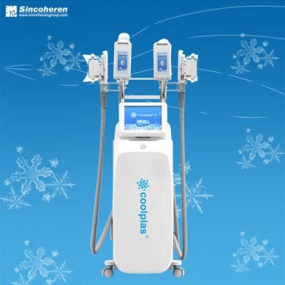 Factory Price 4 Handles Cryolipolysis Machine 360 Surrounding Coolsculption Slimming Machine for Double Chin