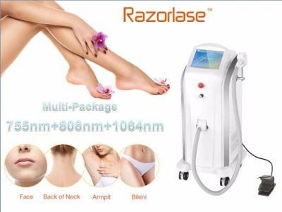 2022 New 3 in 1 Wavelength Diode Laser Hair Removal Machine with FDA TUV