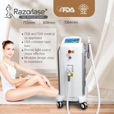 Promotion Selling Hair Removal Machine / Salon Use Device 808nm Diode Laser