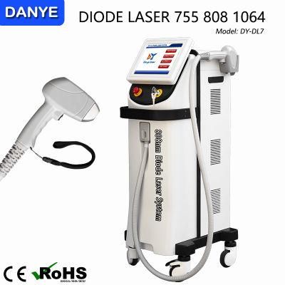 1200W Alexandrite Laser 755 Nm Hair Removal Three Waves 808 755 1064nm Soprano Ice Diode Laser