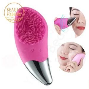 Mini Electric Silicone Sonic Facial Cleaner Deep Pore Cleaning Skin Massager Face Cleansing Brush Device