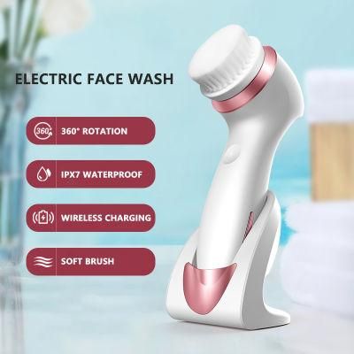 Waterproof Face Electric Facial Beauty Device Cleaning Brush