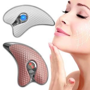 Electric Face Massager Microcurrent Vibration Gua Sha Scraping Massage Tool